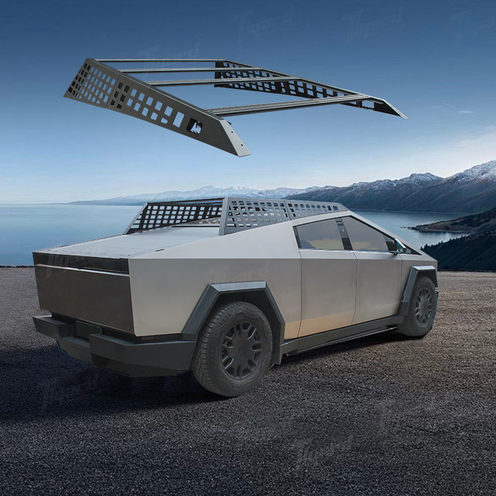 Tesla Cybertruck Roof Rack Molle Panel Organizer Roof Platform with Li ...