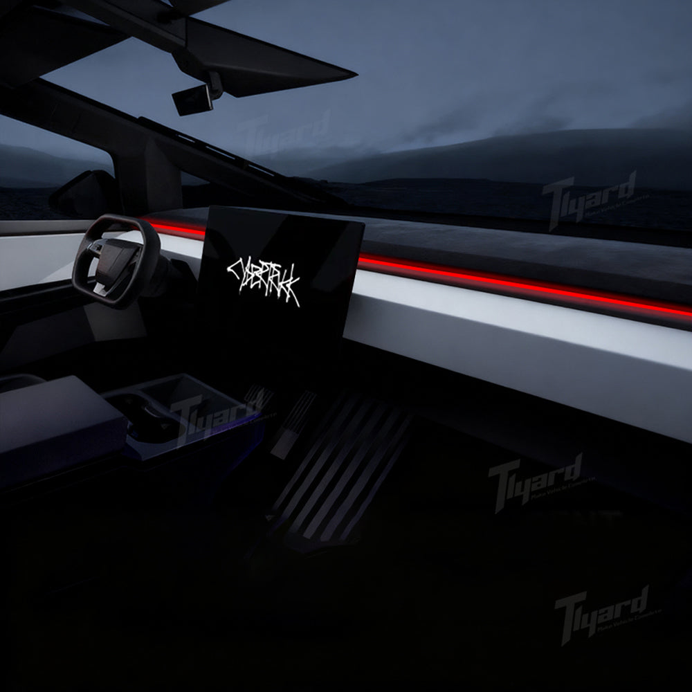 Tesla Cybertruck Smart BSD Ambient Lighting - Intelligent Blind Spot Detection & Interactive Interior Mood Lights | Tlyard