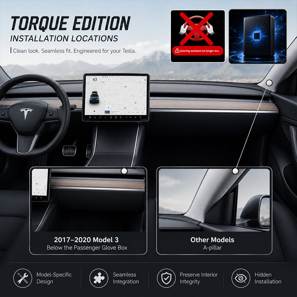 Tesla FSD Autopilot Assist Auxiliary Chip AP Nag Elimination Model 3/Y/S/X/Cybertruck Module Steering Wheel