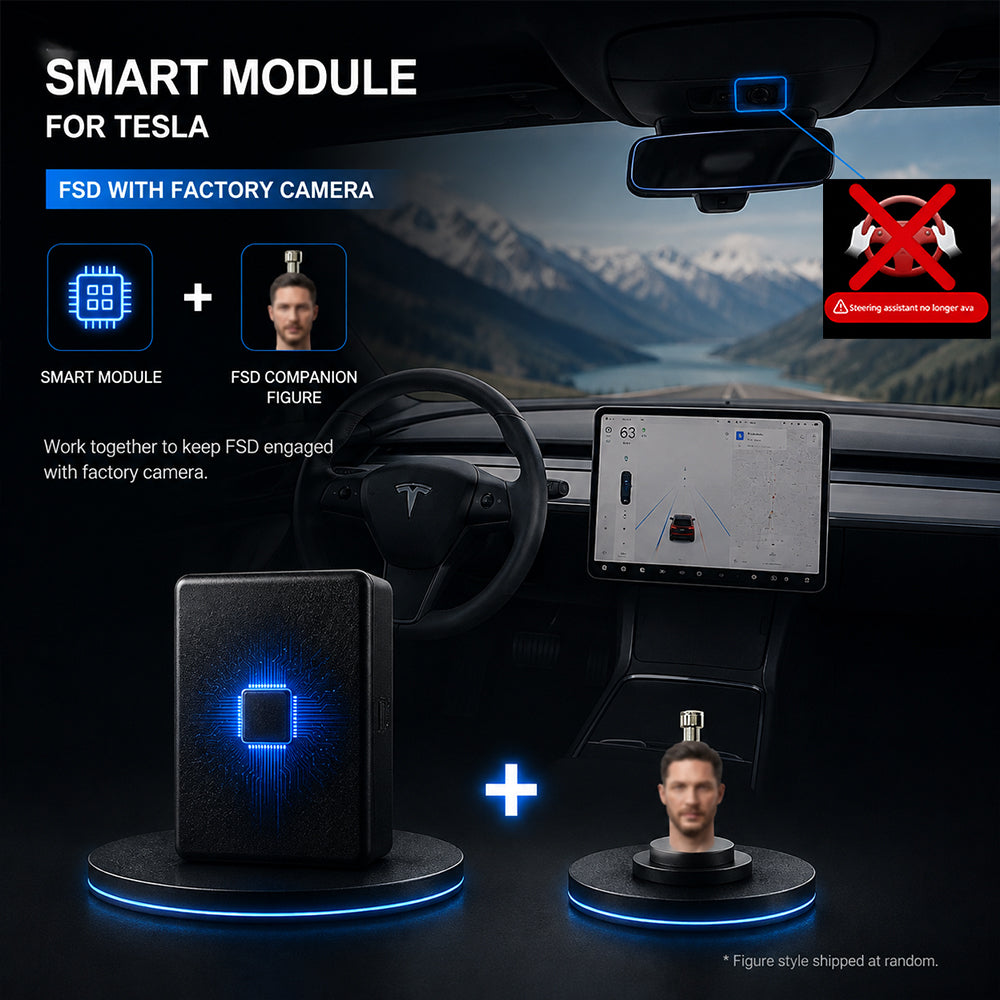 Tesla FSD Autopilot Assist Auxiliary Chip AP Nag Elimination Model 3/Y/S/X/Cybertruck Module Steering Wheel