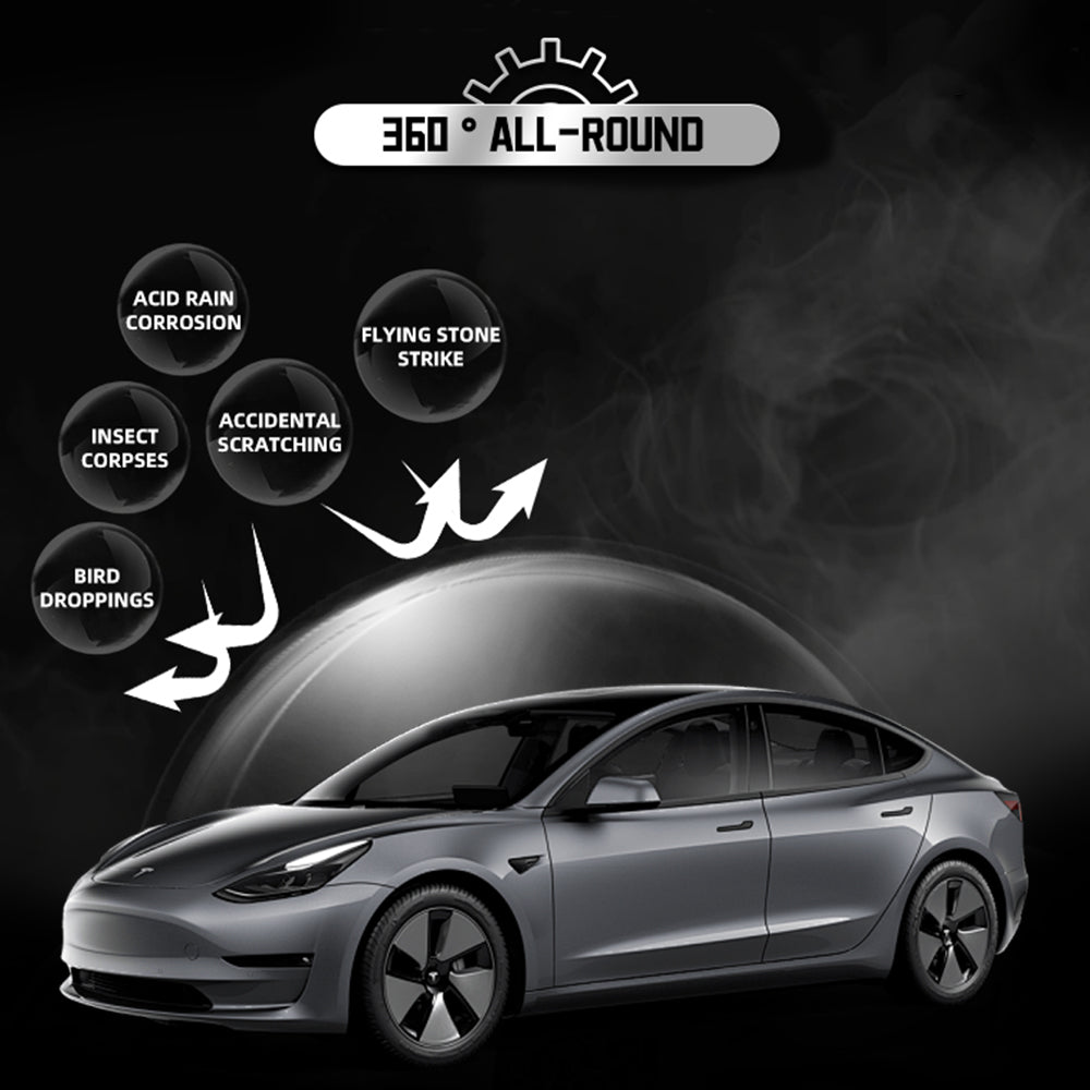 Tesla Model 3/Y/3 Highland/Y Juniper Paint Protective Film Pre-Cut Full Coverage PPF Scratch Protector | Tlyard