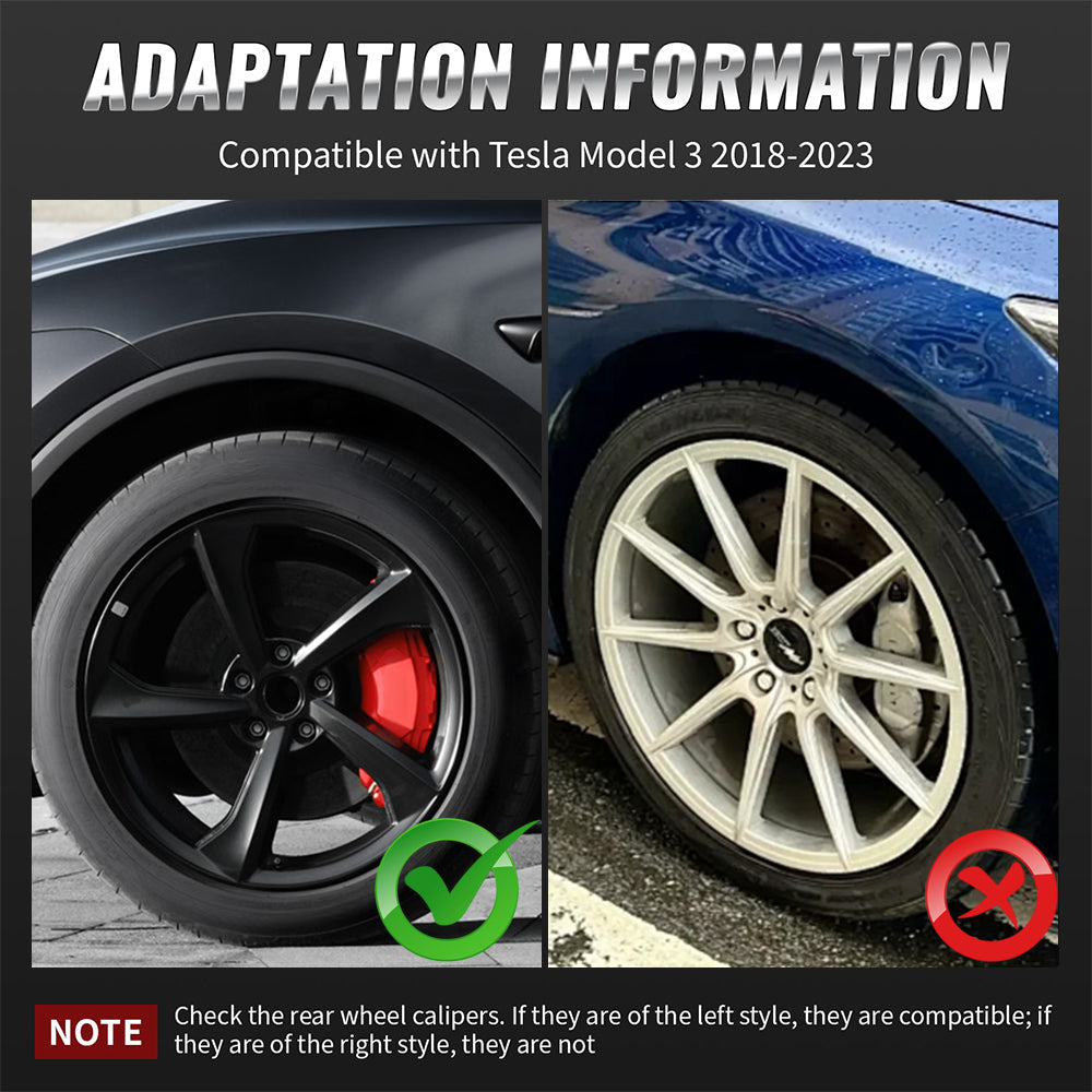 Tesla Model 3/3 Highland & Model Y/Y Juniper Full Set Aluminum Oxide Caliper Covers | Tlyard