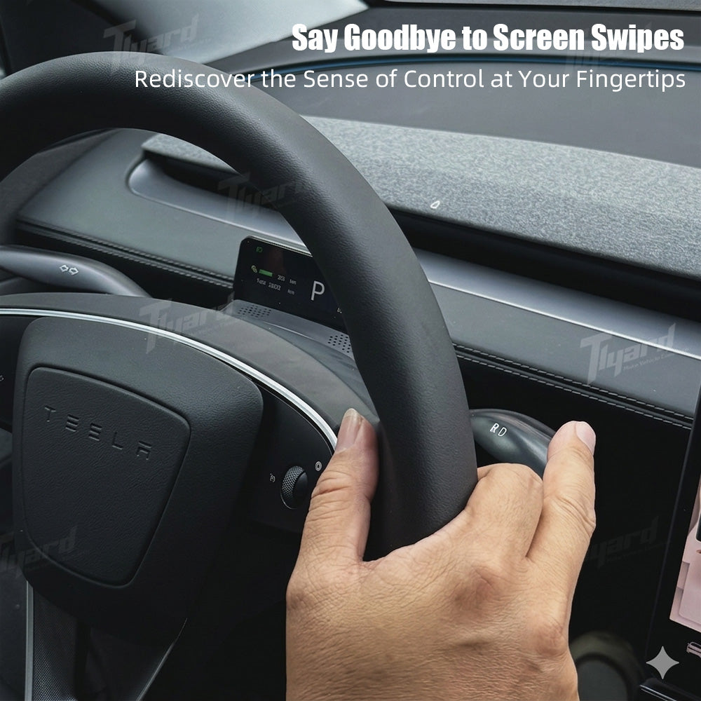 Tesla Model Y Juniper/ 3 Highland Smart Gear Shift Stalk with Digital Instrument Display Upgrade Kit