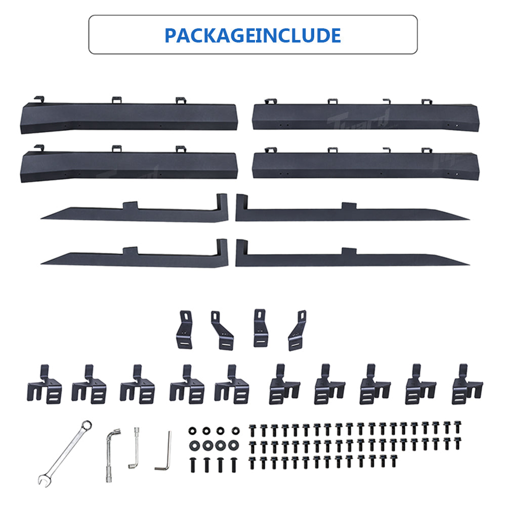 Large Triangular Tesla Cybertruck Running Boards Aerodynamic Side Steps | Tlyard