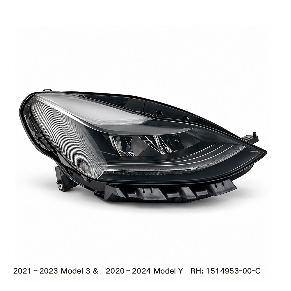 Tlyard Front LED Headlight OEM Replacement Model 3 (2021-2023) & Model Y (2020-2024) | 1514952 1514953