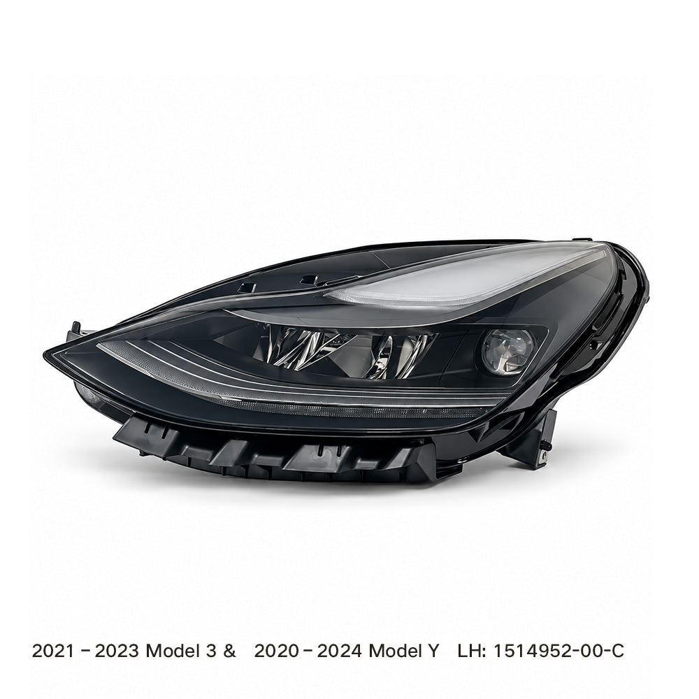 Tlyard Front LED Headlight OEM Replacement Model 3 (2021-2023) & Model Y (2020-2024) | 1514952 1514953