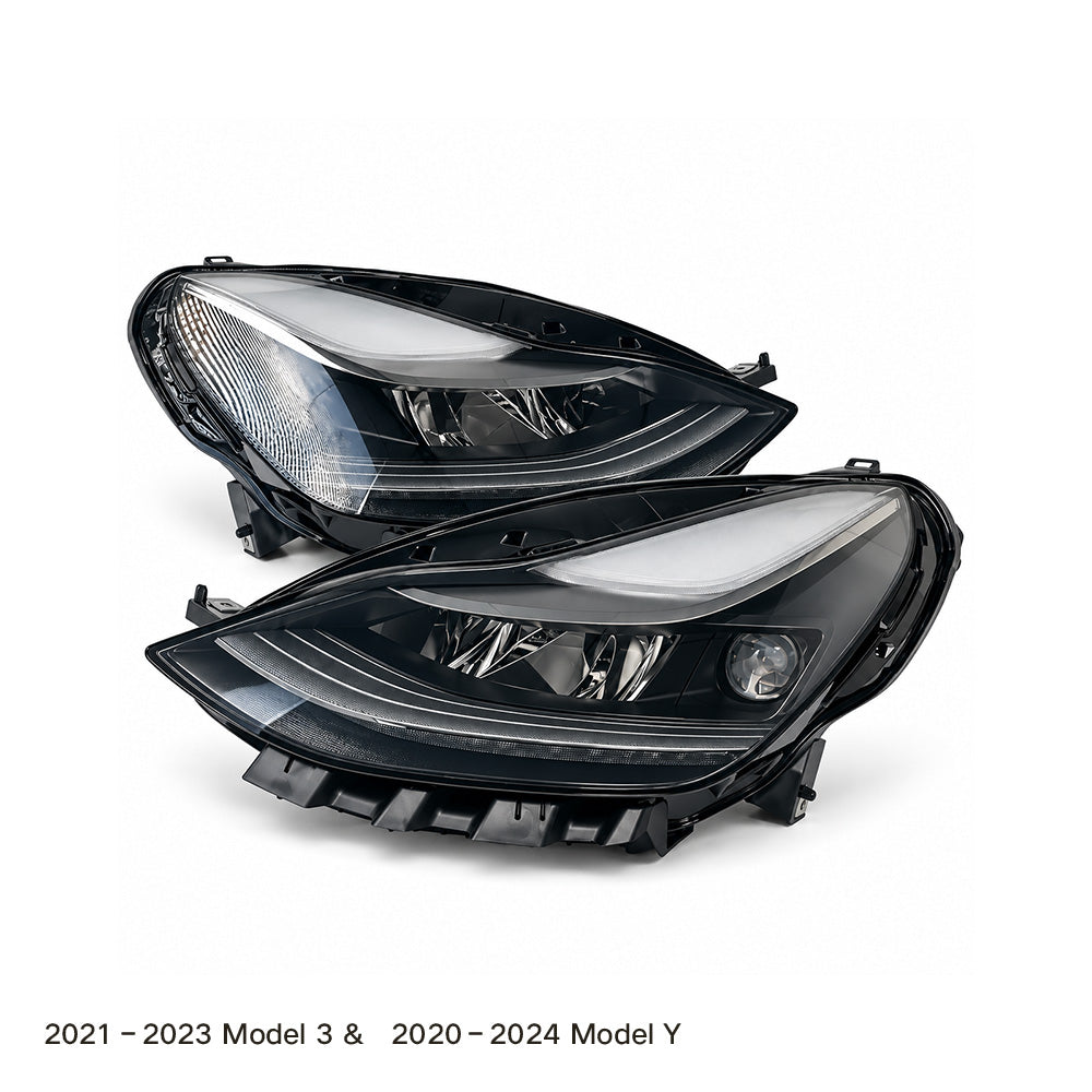 Tlyard Front LED Headlight OEM Replacement Model 3 (2021-2023) & Model Y (2020-2024) | 1514952 1514953