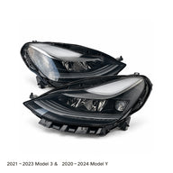 Tlyard Front LED Headlight OEM Replacement Model 3 (2021-2023) & Model Y (2020-2024) | 1514952 1514953
