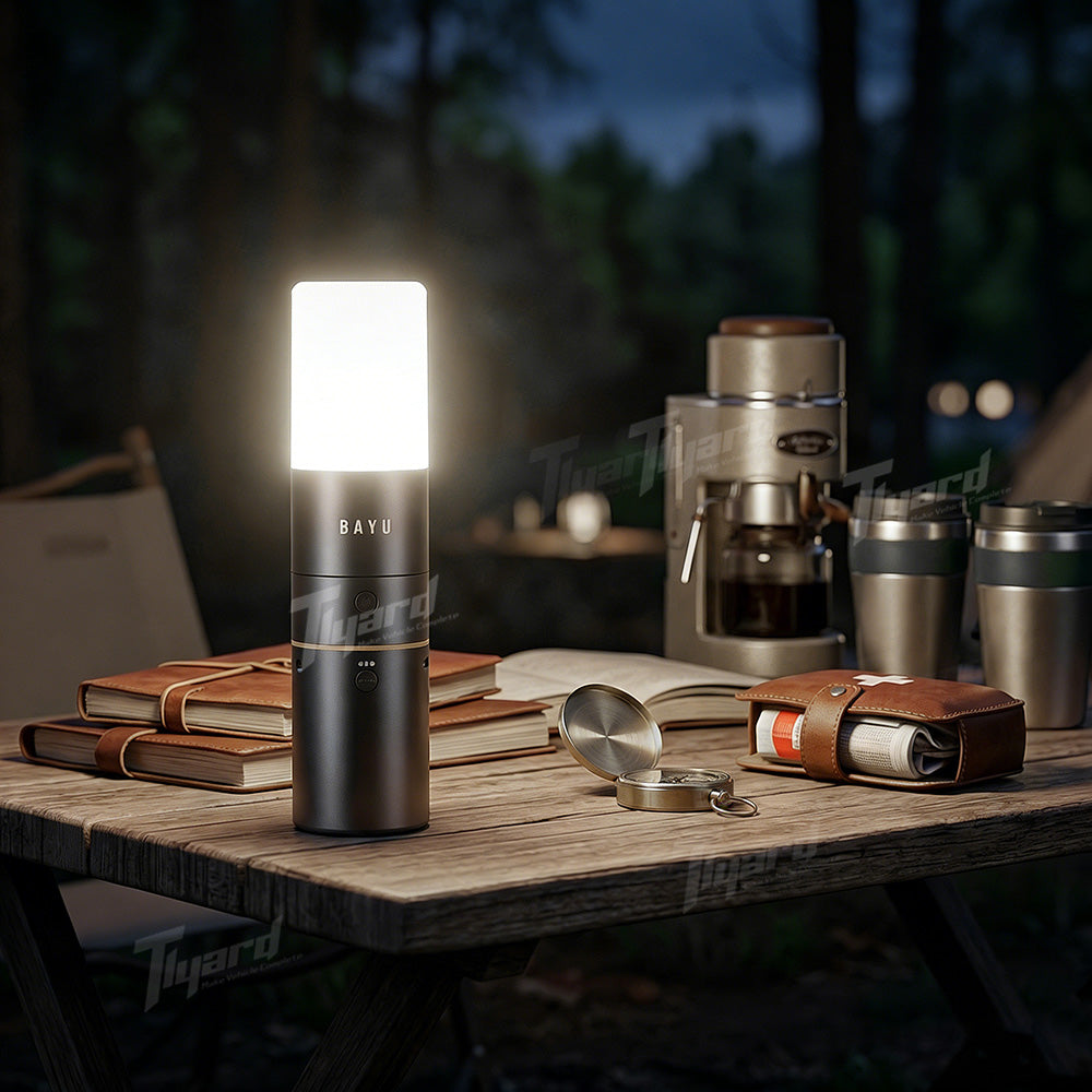 Modular 4-in-1 Outdoor Adventure Kit - 19200mAh Power Bank, High-Intensity Flashlight, Cordless Fan & Mosquito Repeller | Tlyard