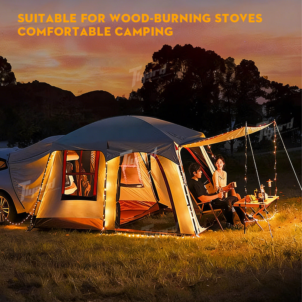 Tlyard Tesla Camping Suite: All-Weather SUV Rear Extension Tent