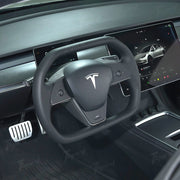 Cybertruck Style Steering Wheel for Tesla Model 3 & Model Y – CyberWheel Inspired by Cybertruck Design