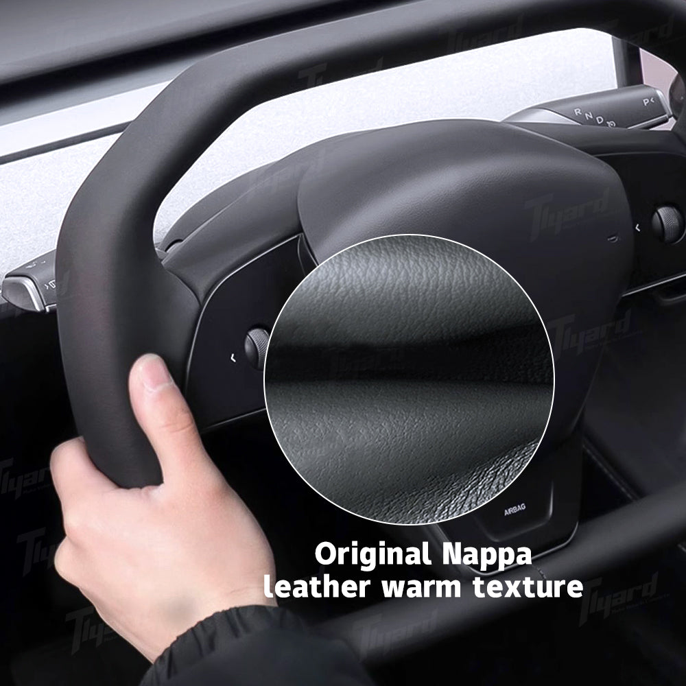 Cybertruck Style Steering Wheel for Tesla Model 3 & Model Y – CyberWheel Inspired by Cybertruck Design