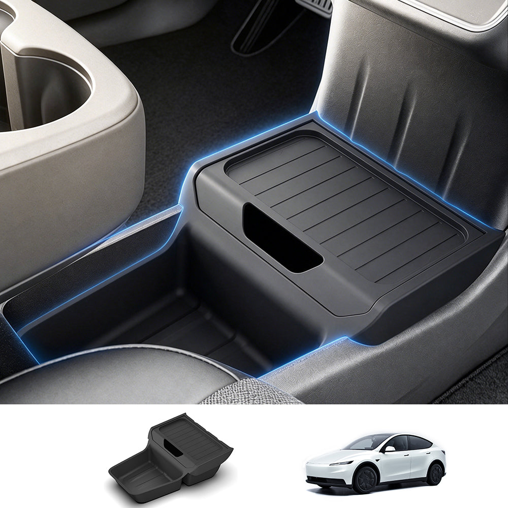 Under-Screen Center Console Lower Storage Organizer for Tesla Model Y Standard 2026+