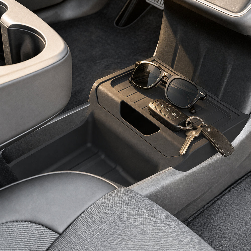 Under-Screen Center Console Lower Storage Organizer for Tesla Model Y Standard 2026+
