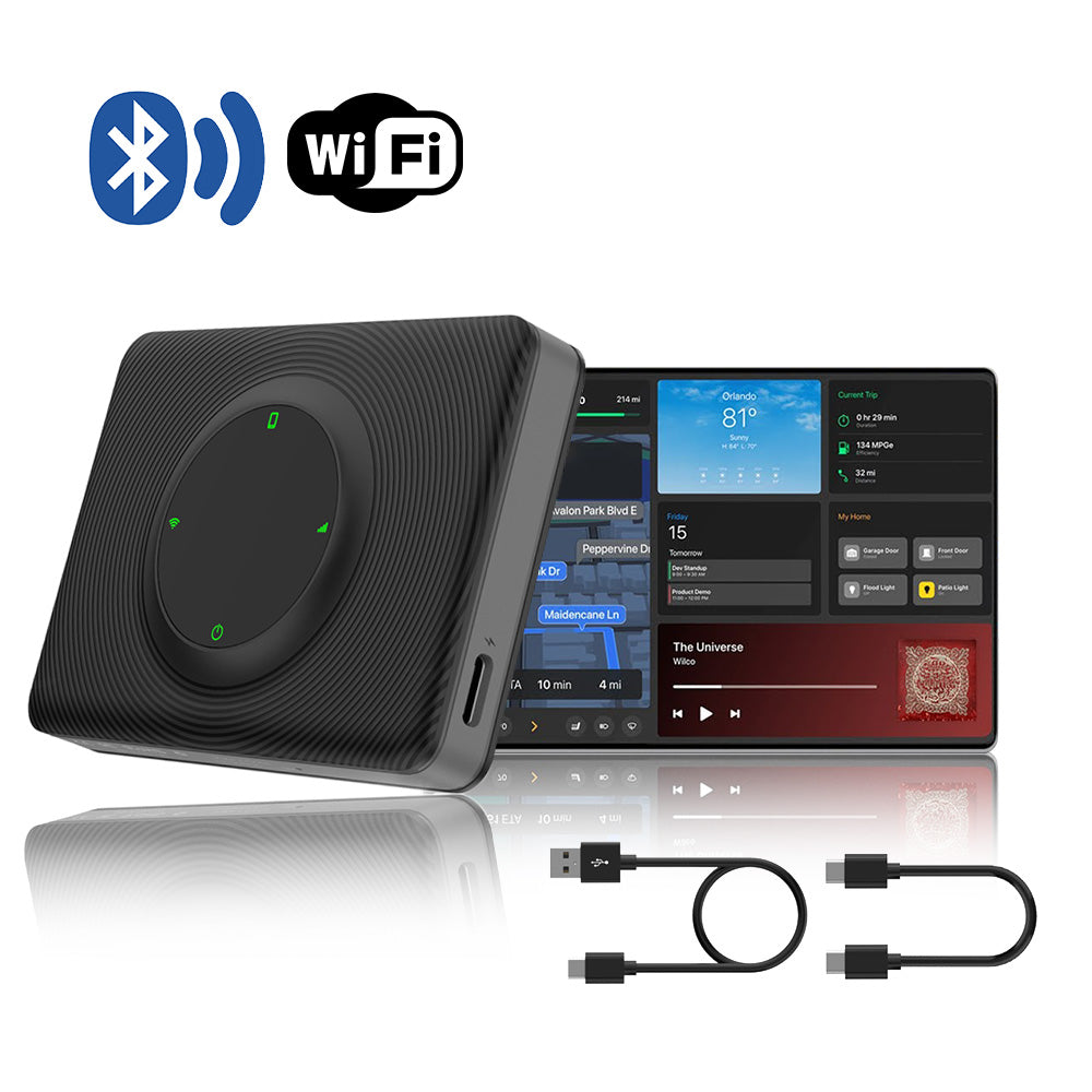 Model X Android Auto Tesla Wireless CarPlay Android Auto Adapter Box 2.4G + 5G Wifi For Mod ...