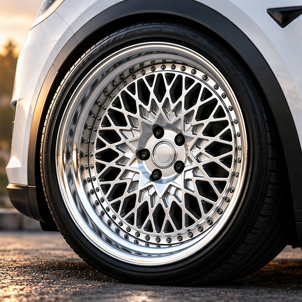 TLE-02 Model X / S 19"-22" True 2-Piece Classic Mesh Custom Forged Wheels | Tlyard®