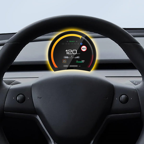 Tesla 3.54" Semicircle Heads Up Display HUD Dashboard For Model 3 & Y