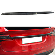 Model X  Real Carbon Fiber Center Tailgate Trunk Decor