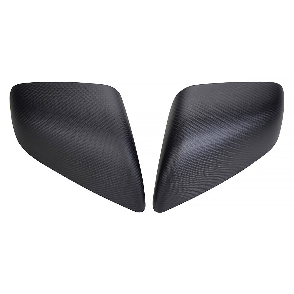 Real Molded Carbon Fiber Mirror Overlays (1 Pair) For 2016-2024 Model X