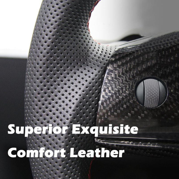 Yoke Style Carbon Fiber Heated Custom Steering Wheel For Model S/ X/ Plaid - Tlyard