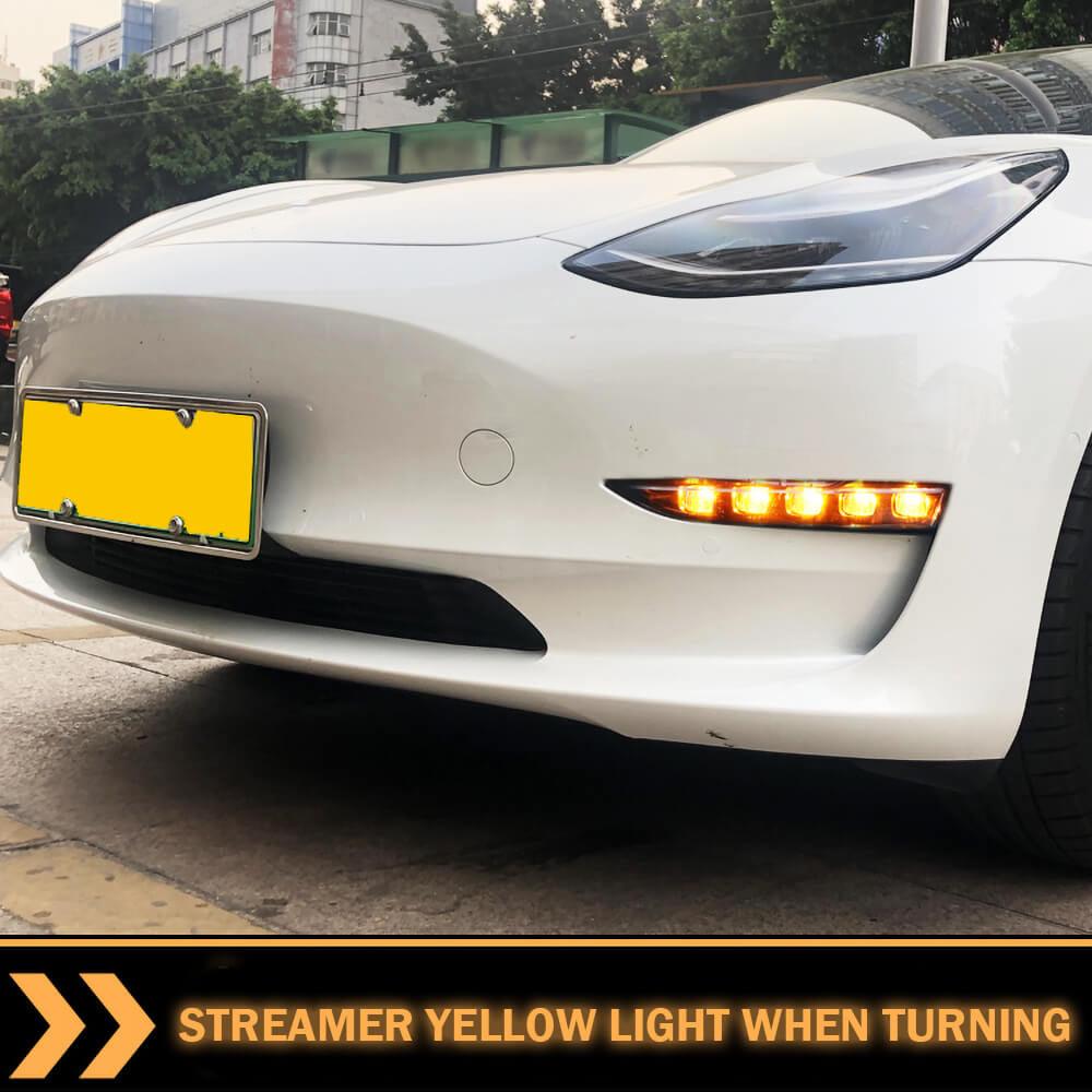 Front Water Steering Fog Lamp For Model 3/ Y - Tlyard