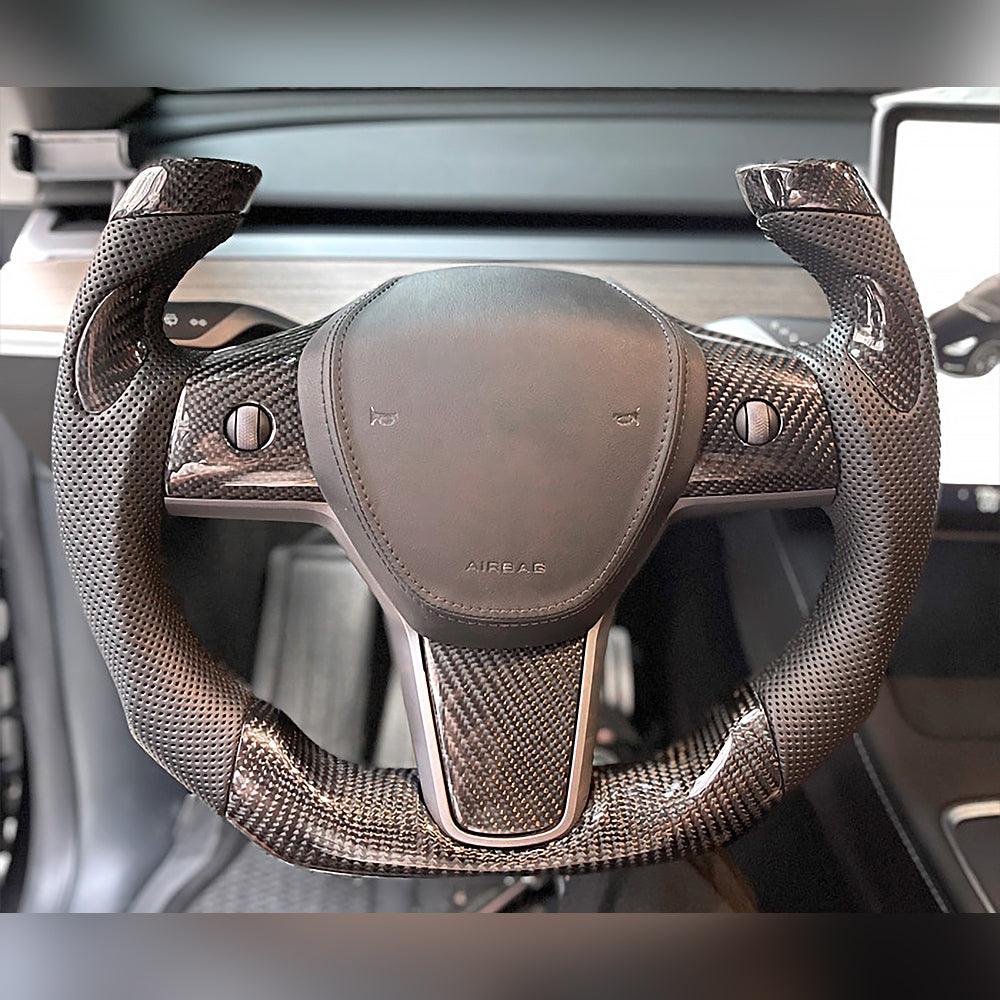 Model 3/ Y Customized Airplane Half Steering Wheel - Tlyard