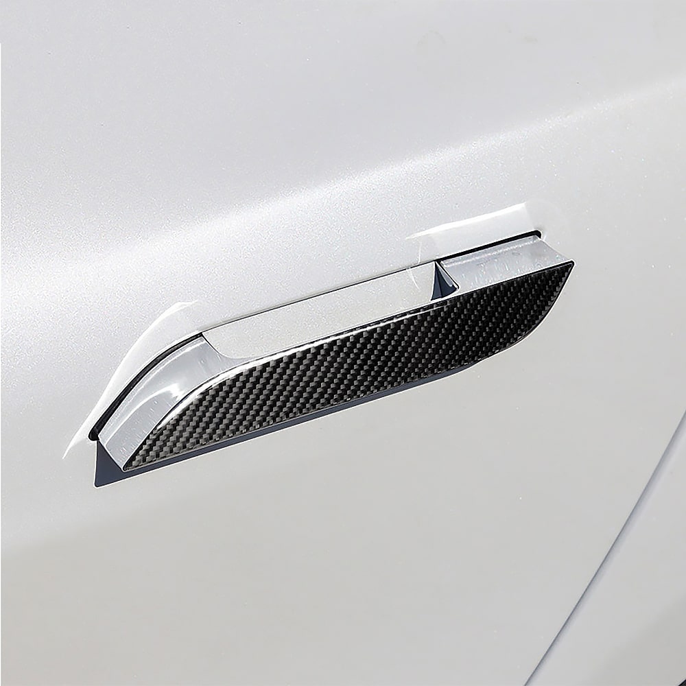 Model S Real Carbon Fiber Door Handle Cover