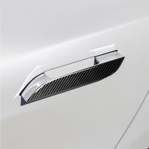 Model S ekte karbonfiber dørhåndtaksdeksel