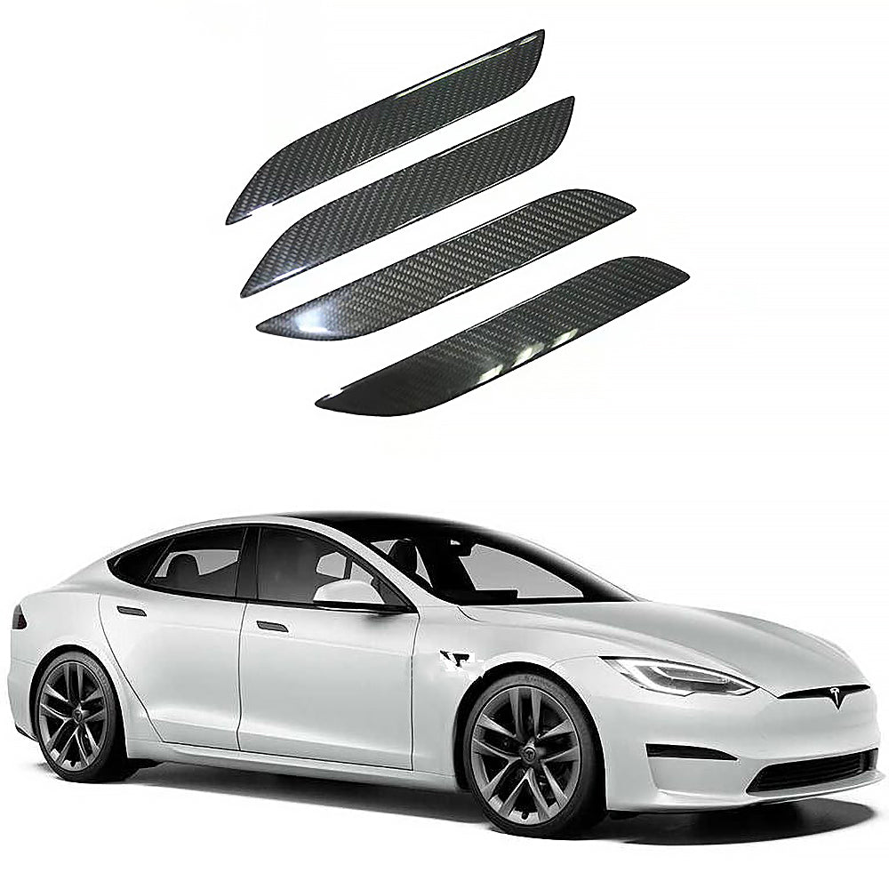 Model S Real Carbon Fiber Door Handle Cover