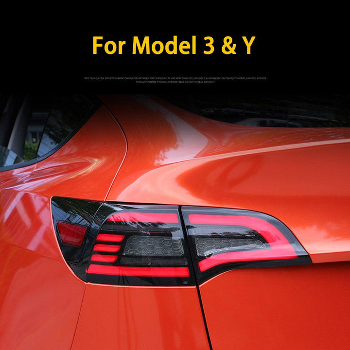 Dynamic Car LED Taillights Hawkeye Design For Tesla Model 3 & Y - Tlyard