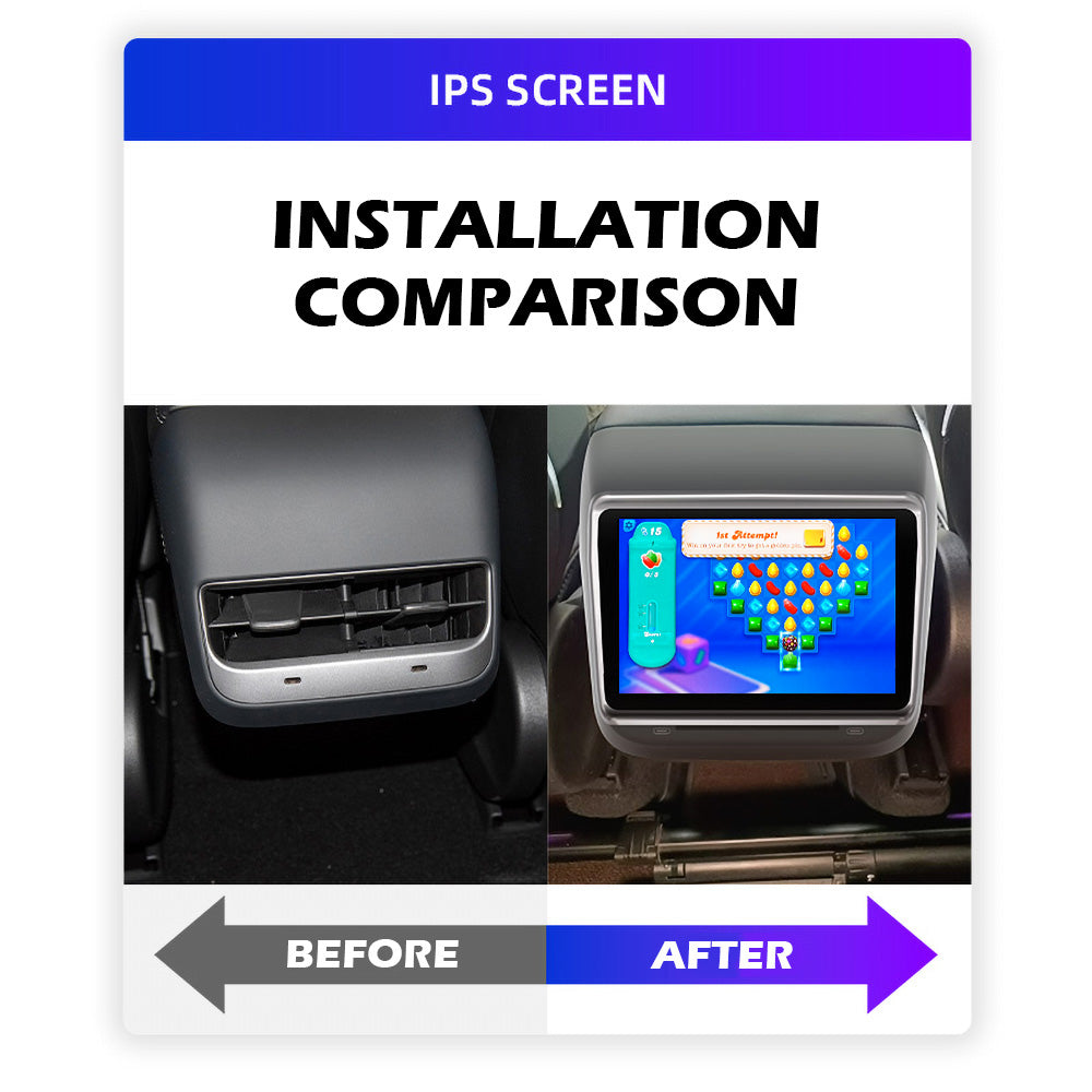 Upgrade 7.2 " Model 3 & Y Rear Entertainment LCD Display Back Screen