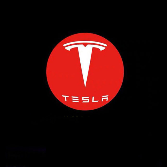 LED Tesla Logo Puddle Lights Car Door Lights For Model 3/ Y/ X/ S Model 3 Highland