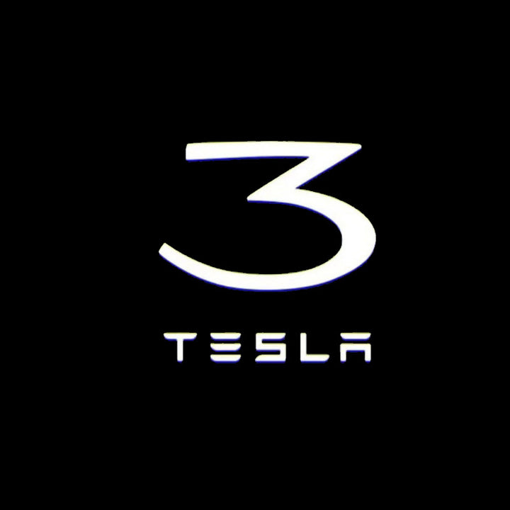 Tür-Logo-Projektor-Licht Begrüßungslicht Stufenlicht für Tesla Model 3  Model Y Model S Model X Autotürleuchte Tesla Licht Tesla Zubehör, 4 Stück /  Packung
