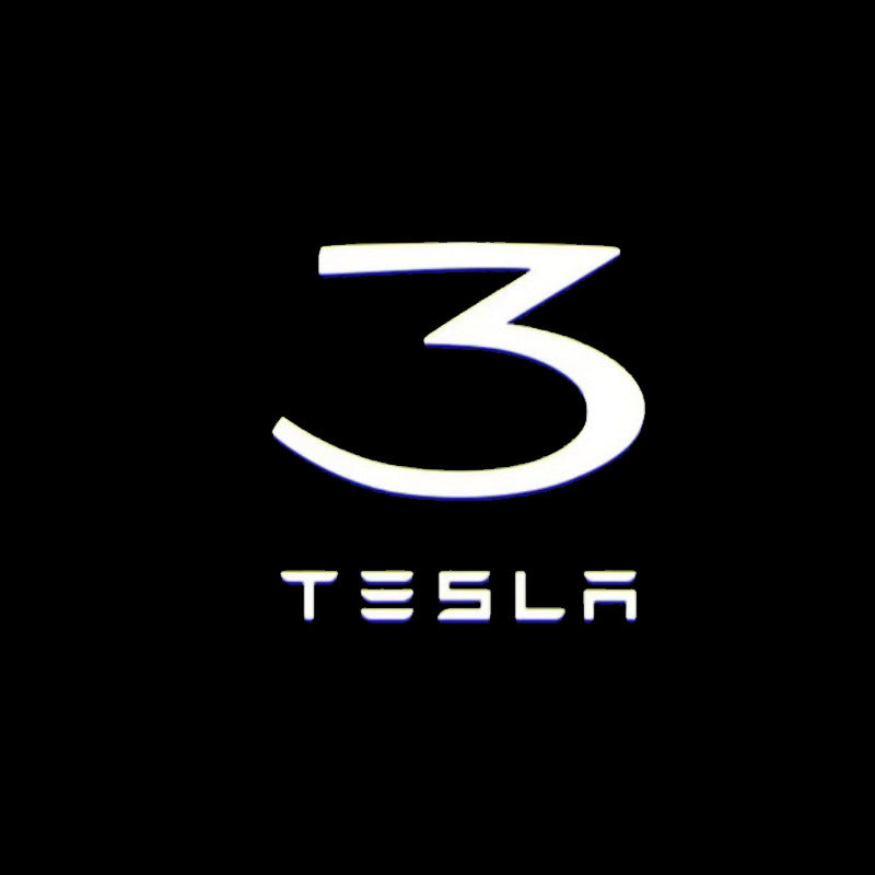 LED Tesla Logo Puddle Lights Car Door Lights For Model 3/ Y/ X/ S Model 3 Highland