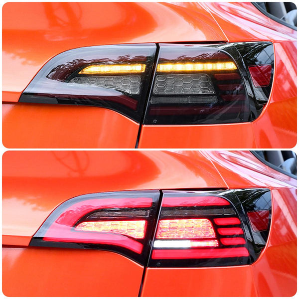 Dynamic Car LED Taillights Hawkeye Design For Tesla Model 3 & Y - Tlyard