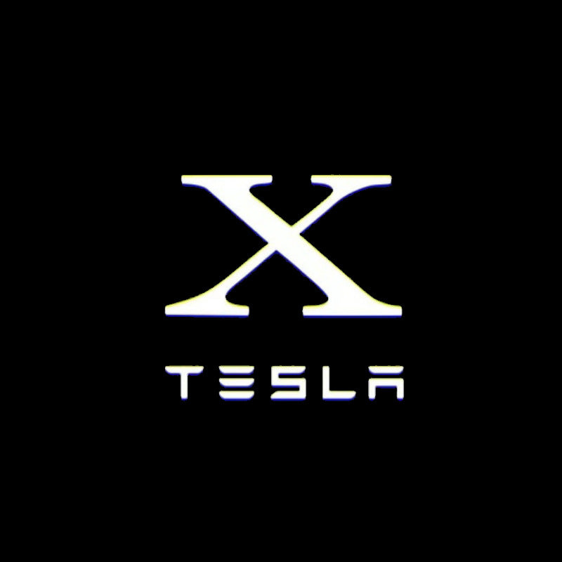 LED Tesla Logo Puddle Lights Car Door Lights For Model 3/ Y/ X/ S Model 3 Highland