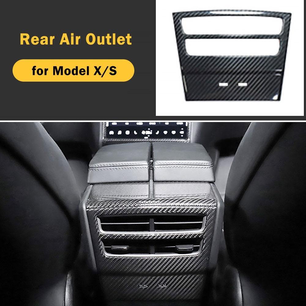 Dashboard & Center Console Hydro Carbon Fiber Coated Upgrade Kit (7 Pieces) For Model X - Tlyard