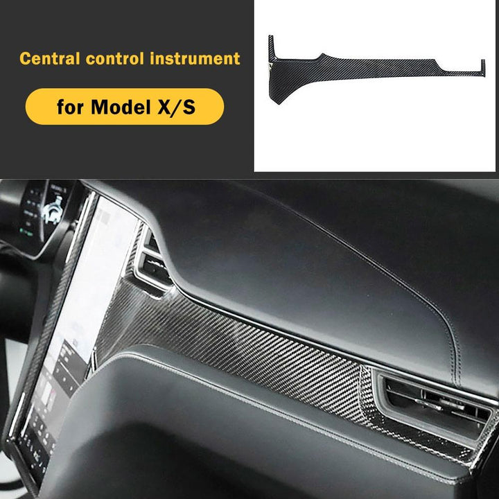 Dashboard & Center Console Hydro Carbon Fiber Coated Upgrade Kit (7 Pieces) For Model X - Tlyard