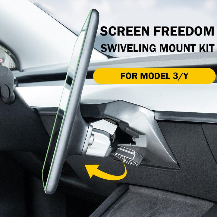 Dashboard Touch Screen Swiveling Mount Kit For Model 3/ Y (Upgraded 40°) - Tlyard