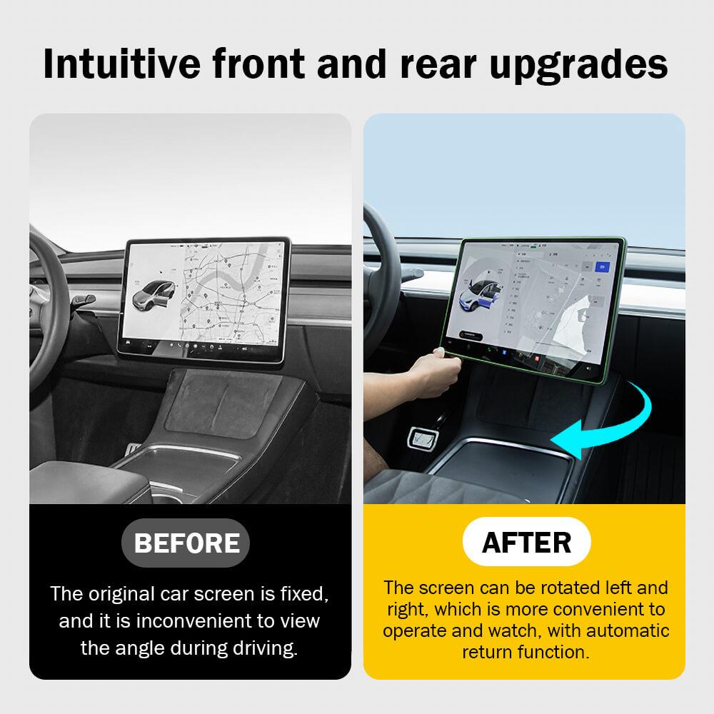 Dashboard Touch Screen Swiveling Mount Kit For Model 3/ Y (Upgraded 40°) - Tlyard