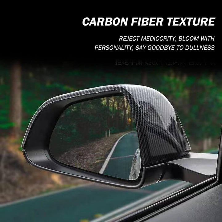 Real Carbon Fiber Mirror Overlays (1 pair) For Model 3 - Tlyard
