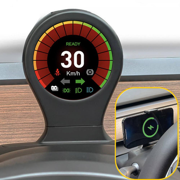 Switchback Display & Wireless Phone Charger For Model 3/ Y - Tlyard