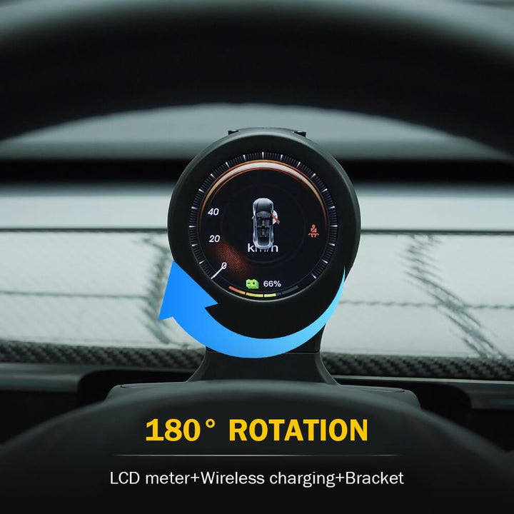 Switchback Display & Wireless Phone Charger For Model 3/ Y - Tlyard