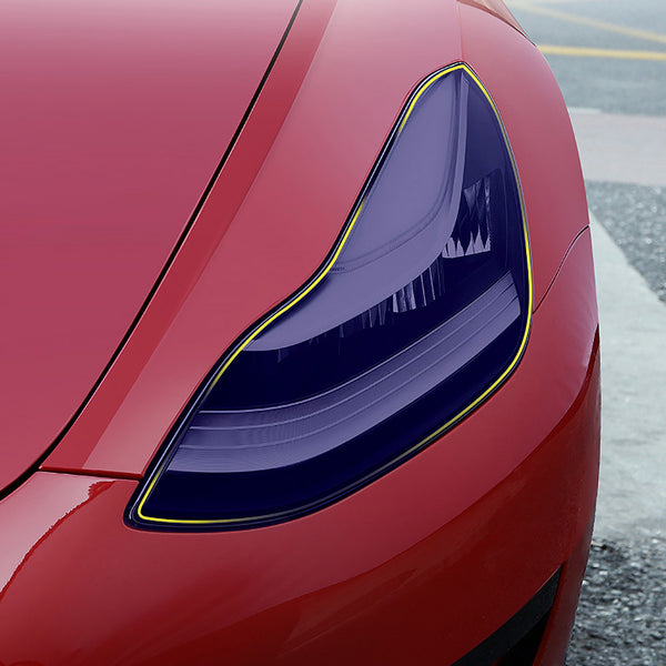Tesla Scheinwerfer Farbwechselfolie Schutzfolie für Model 3 & Y & S & X